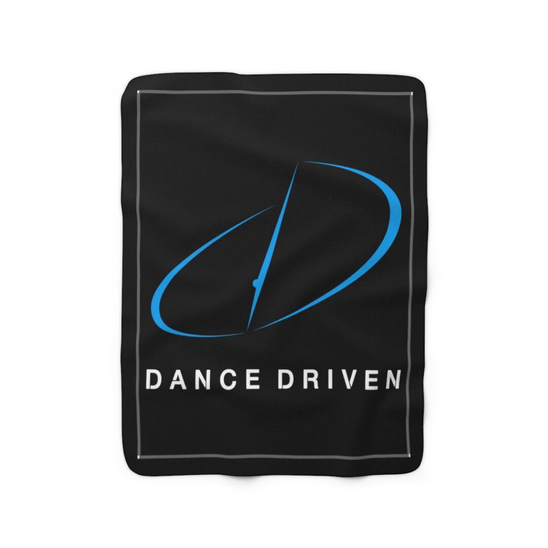 Black Logo Sherpa Fleece Blanket - Image 5