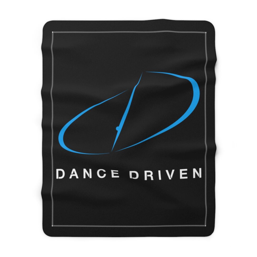 Black Logo Sherpa Fleece Blanket